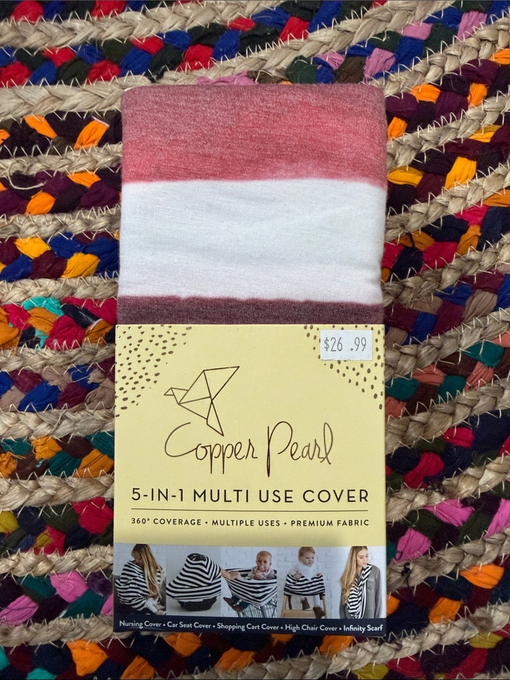 NWT Copper Pearl 5-in-1 Multi Use Cover - Red, White, Blue Patriot